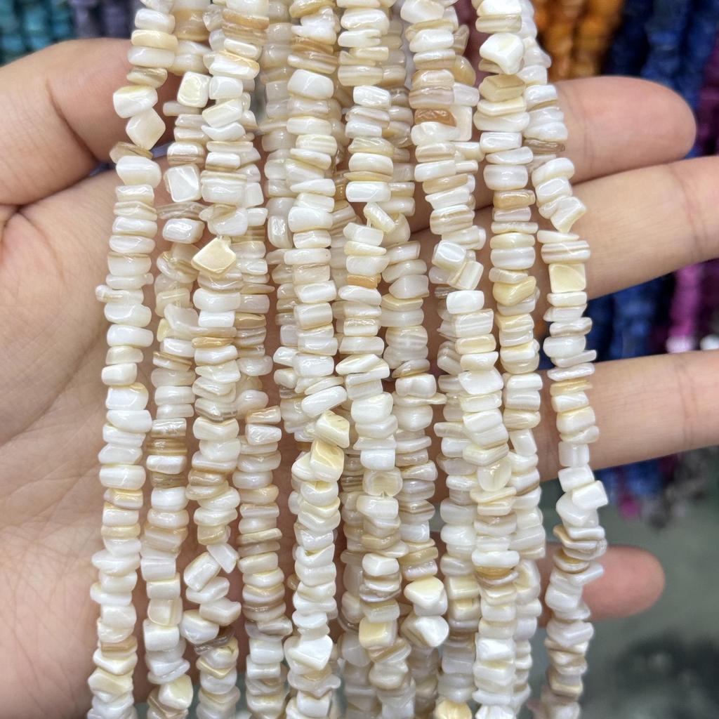 5mm Freshwater Shell Cube Beads for DIY Jewelry: String, Bracelet, Necklace Accessories