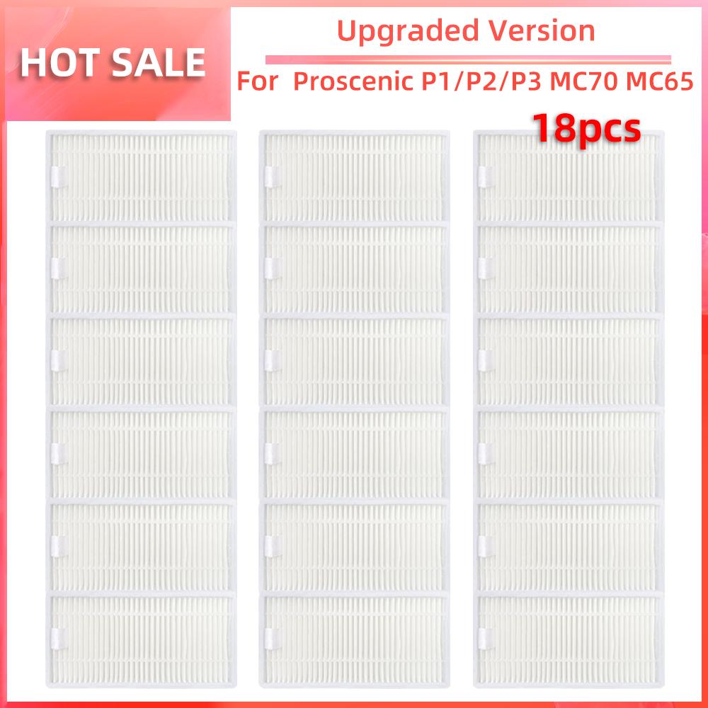 For Proscenic P1 P2 P3 MC70 MC65 Robot Cleaner Vacuum Side Brush HEPA Filter Mop Pad Accessories Replacement Attachment Parts
