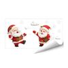 Storefront Glass Stickers Christmas Snowman/Santa Claus/Reindeer Window Clings, Reusable Static Stickers, Santa Claus Snowman Wall Decor PVC Removable