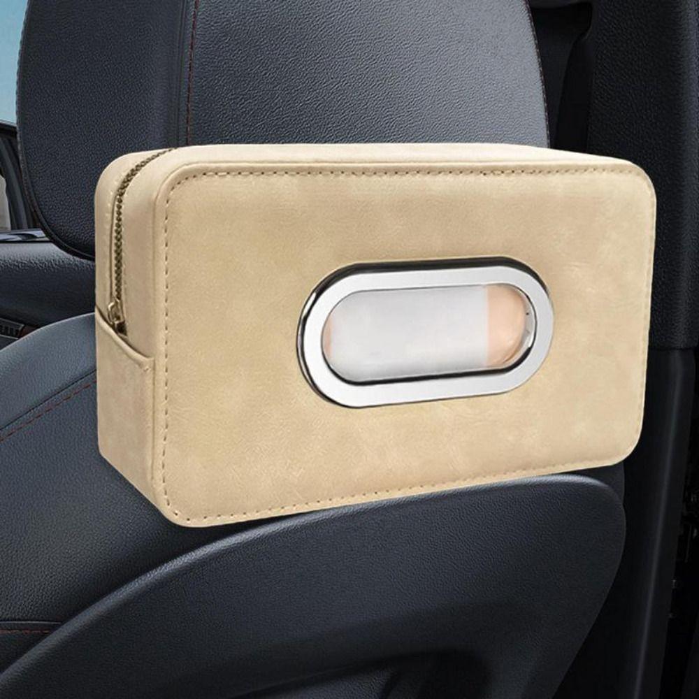 with Fix Strap Car Napkin Holder Multifunctional Backseat Tissue Case  Sun Visor Organizer