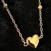 Durable Fashion Jewelry Heart Charm Necklace Women Love Skin-friendly