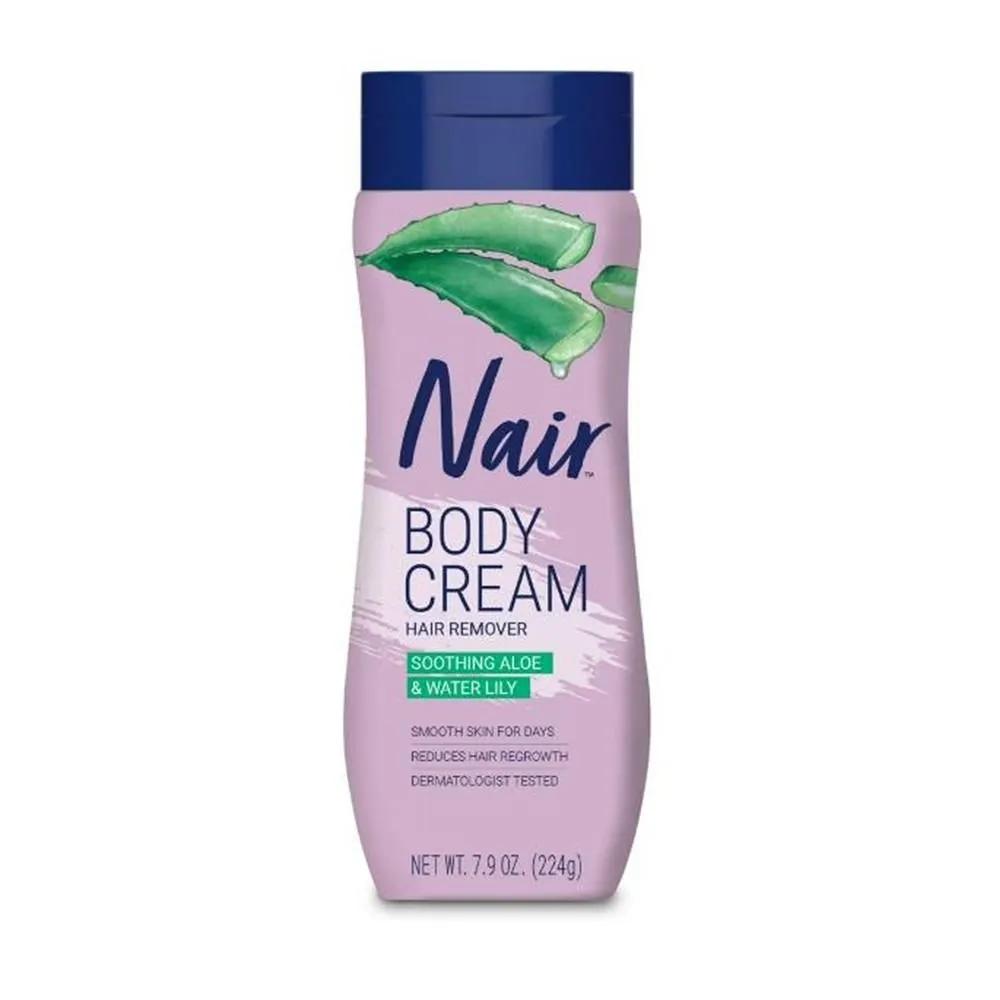 

Nair Body Cream 224g 1 Pack Soothing Aloe & Water Lily Hair Remover, Soothing Aloe & Water