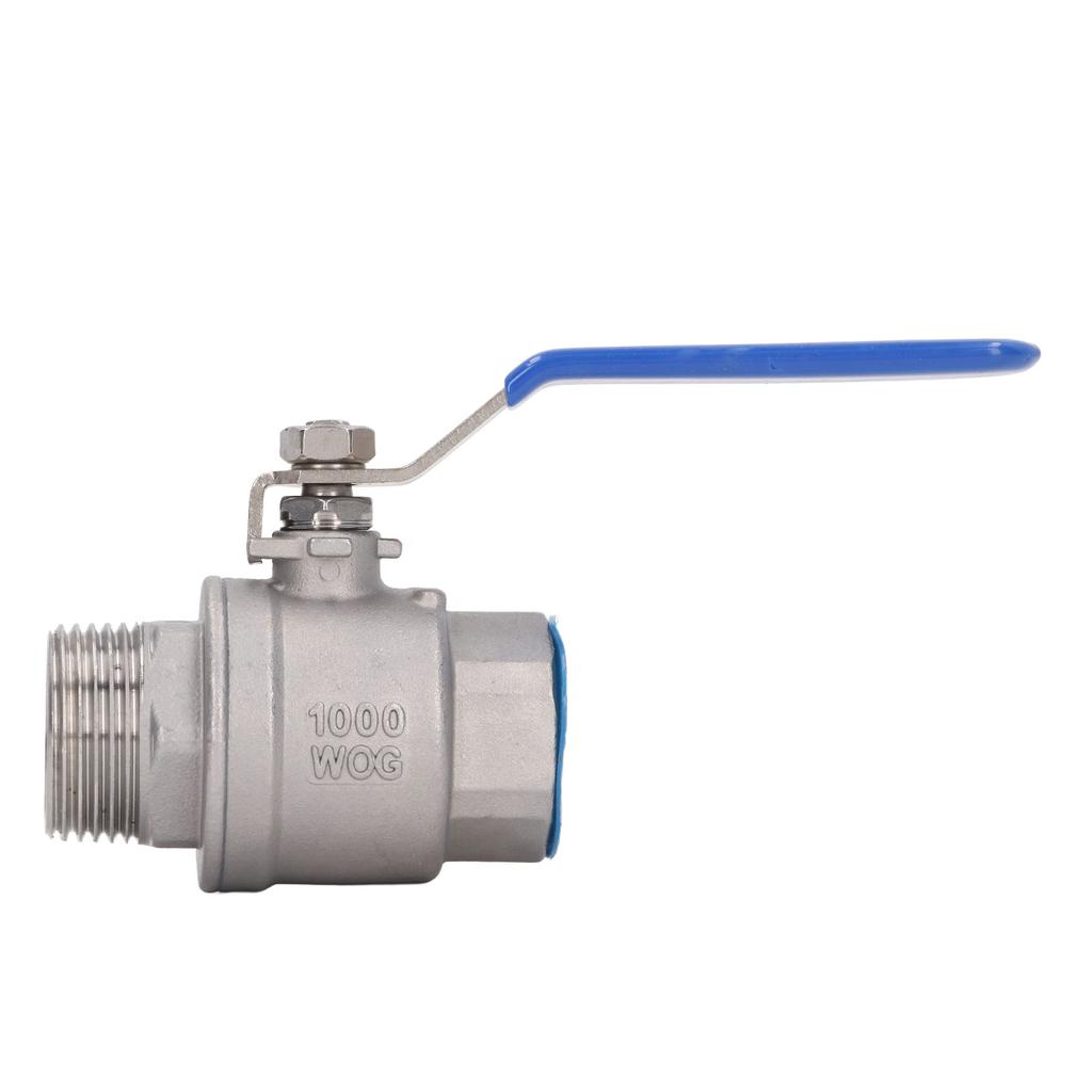 Ball Valve 1in NPT Stainless Steel Straight Ball Valve Fitting Connector for Water Oil