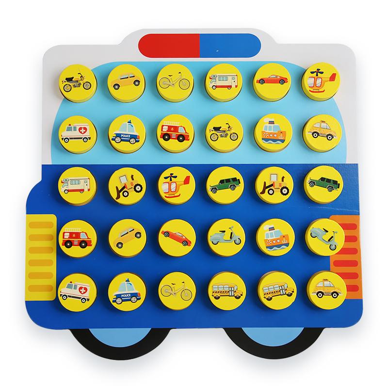Montessori Memory Match Chess Game Logical Thinking Training Cognition Matching Battle Board Game for Kids Early Education