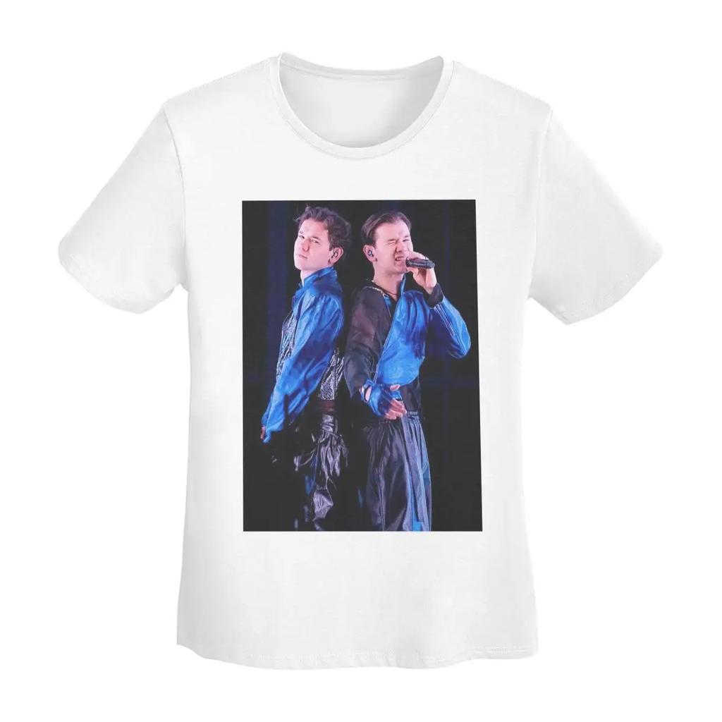 Marcus And Martinus Sweden Norway Eurovision TShirt Women Short Sleeve T Shirts Round Neck Clothing Summer Tees Streetwear
