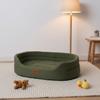 Chew Proof Oxford Cloth Dog & Cat Bed Cave-Orthopedic Support for Large Dogs Oval All-Season Warm Box Pet Bed