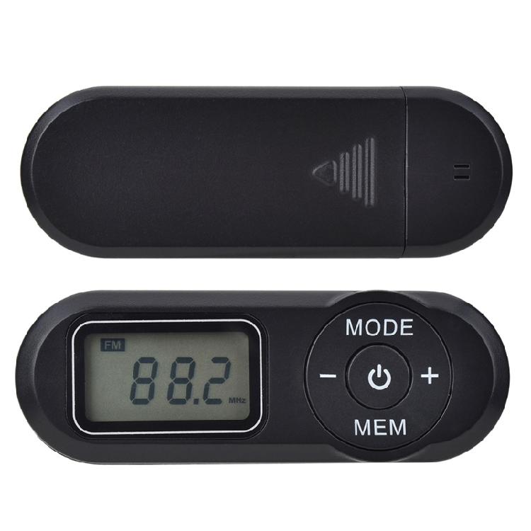 Mini Pocket FM Radio Portable FM Radio Receiver with LCD Display Screen