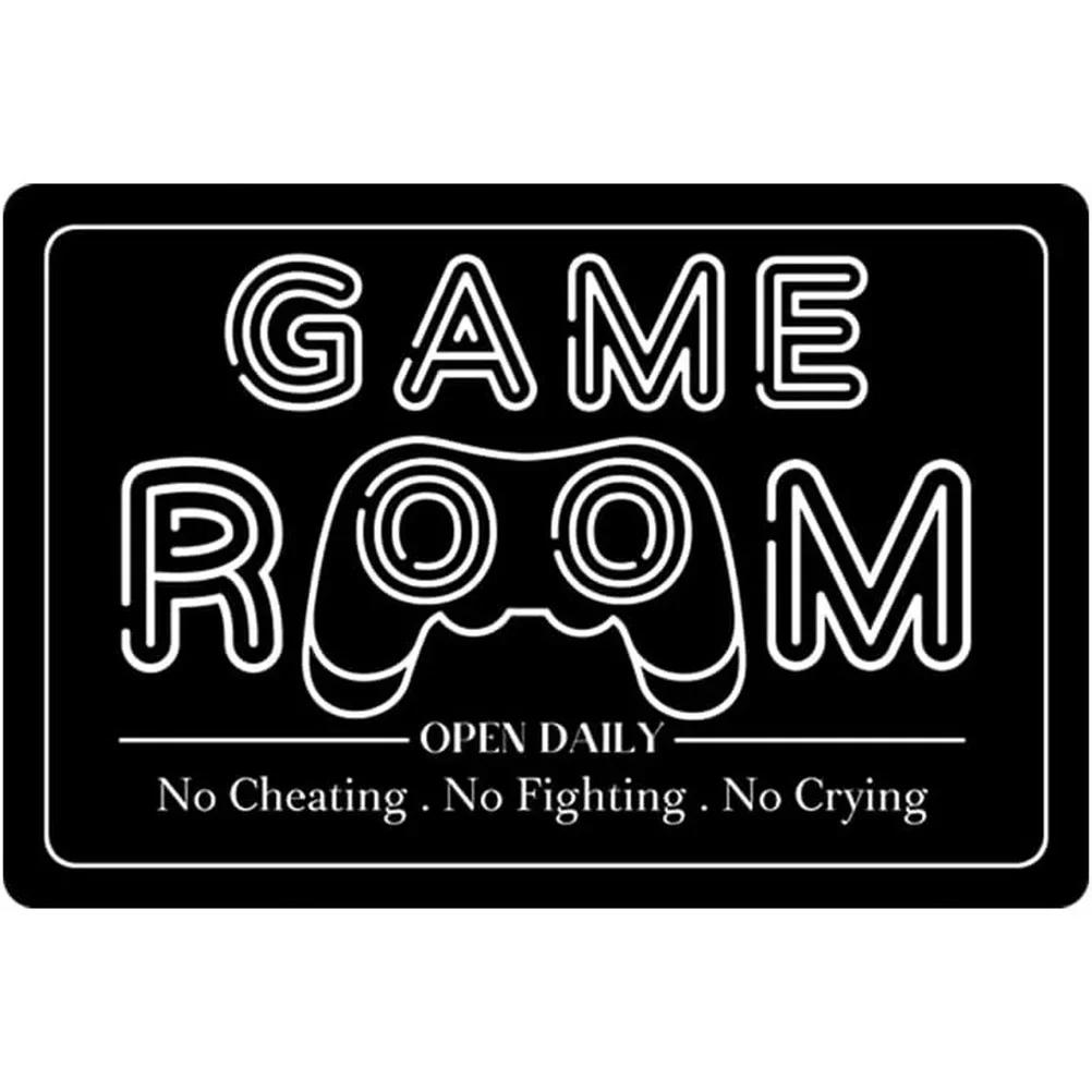 Eat Sleep Game Repeat Metal Tin Signs Posters Plate Wall Decor for Garage Game Room Bars Man Cave Cafe Clubs Retro Poster Plaque