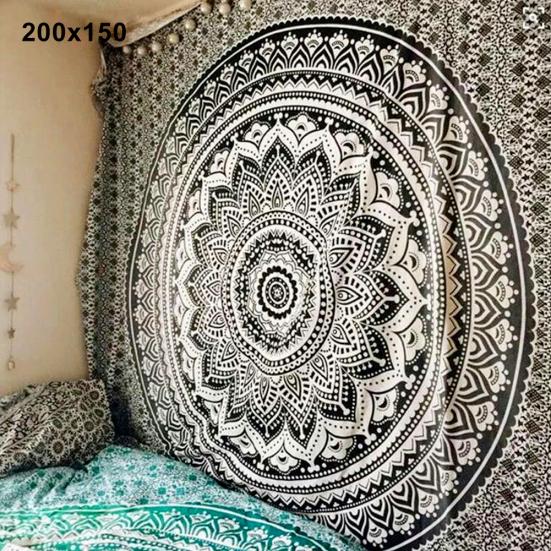 Mandala Bohemian Yoga Mat Plážový ručník Šátek Deka Indiánská závěsná tapiserie