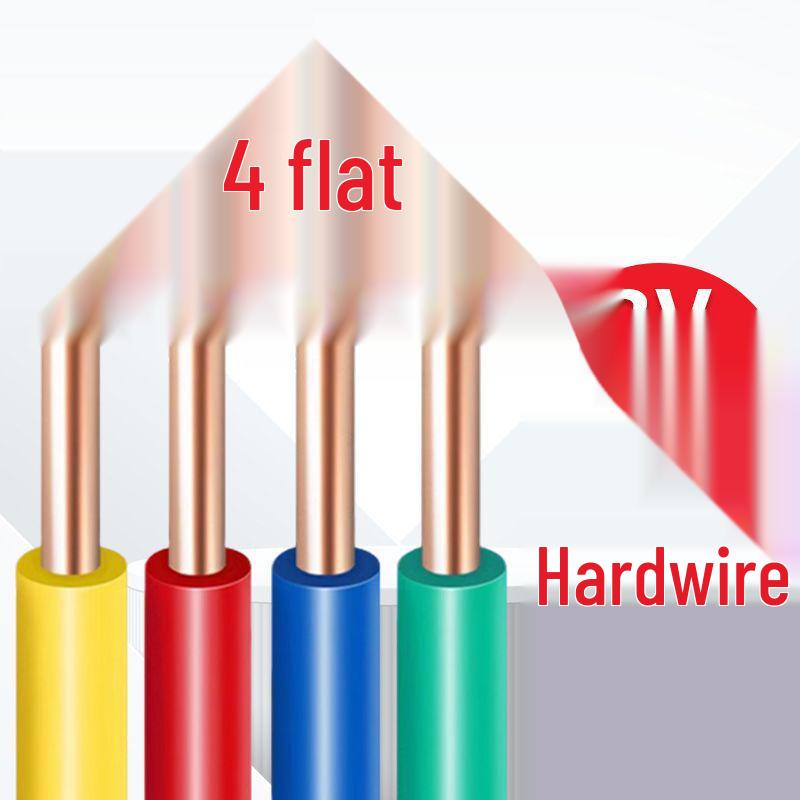 Flame Retardant Copper Core BVBVR 2.5/4/6 Square Cable for Home Decor, 3C Certified