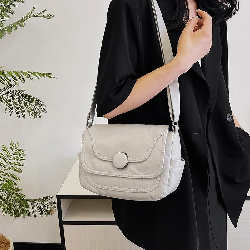 Women's Large Capacity Small Square Bag Shoulder Bag Soft Leather Mother Bag