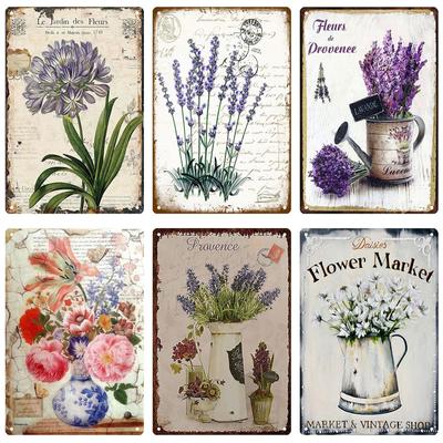 Ogród Retro plakietka emaliowana plakat klasyczna ściana plakat metalowy znak dekoracyjna płyta ścienna tablica kuchenna metalowa dekoracja w stylu vintage akcesoria