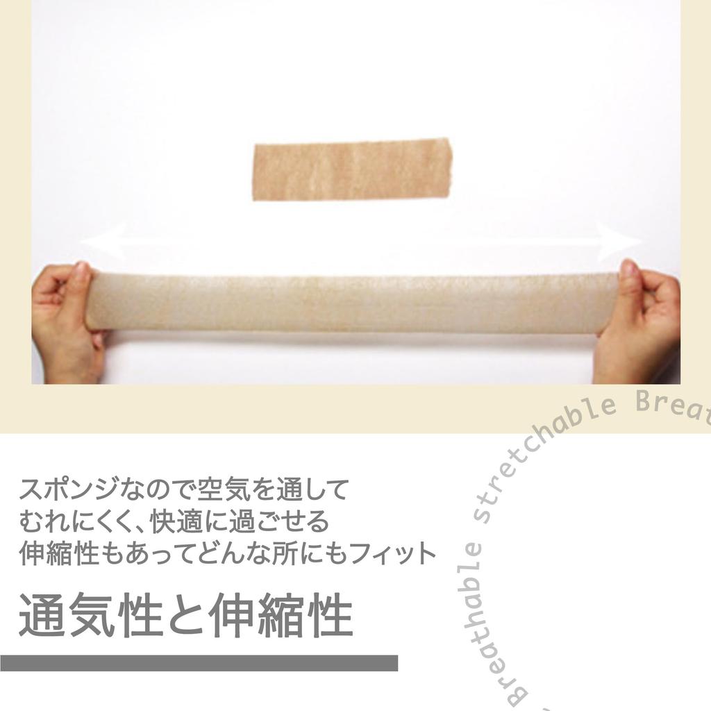 Skin Protection Cushion Wrap for Taping 7cm X Komorebi-ya Underwrap, (2, Beige, 27m)