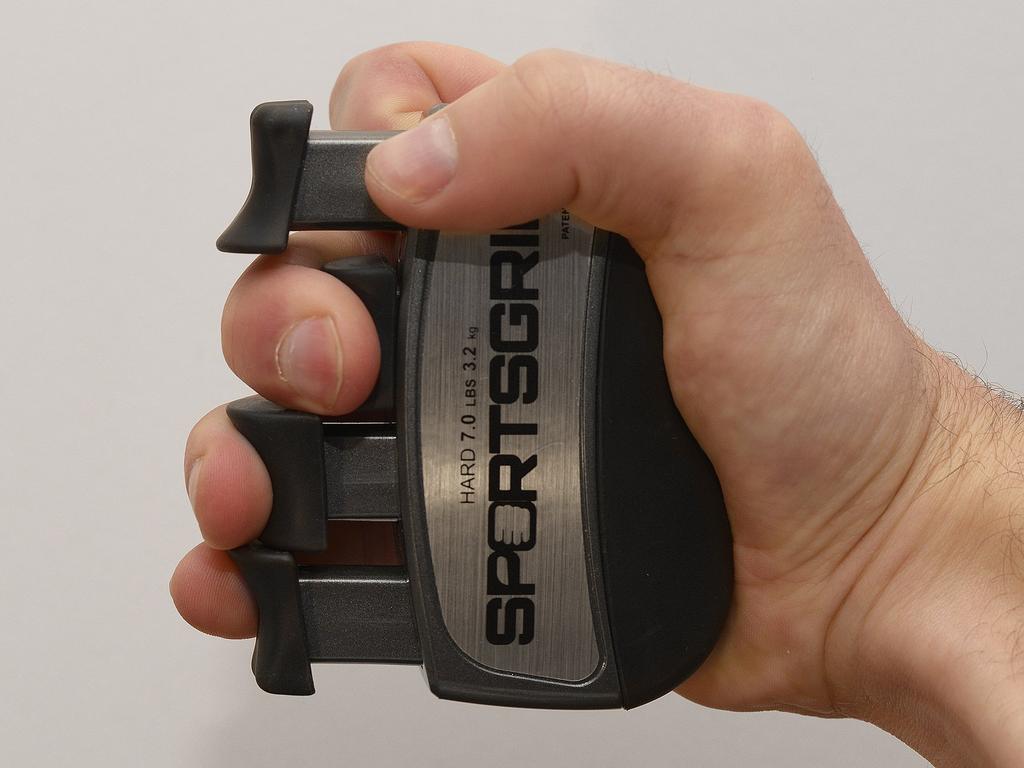 SPORTSGRIP Hand- & Finger-Trainer (Hart - 7 lbs  3.2 kg) – Ergonomischer Fingerstärker verbessert die Griffkraft für alle Sportler