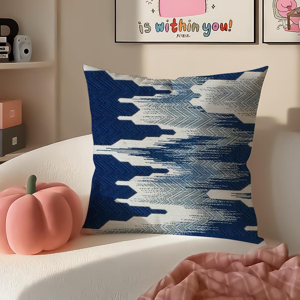 Colorful Trendy Art Printing Style Cushion Cover Pillowcase Short Plush Invisible zipper Room Sofa Cushion Cover