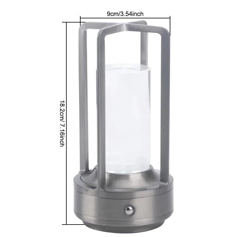 LED Night Light USB Charging Table Lamp Touch Control Ambient Light for Bedroom Living Room Cafe Hotel Home Decor Gift