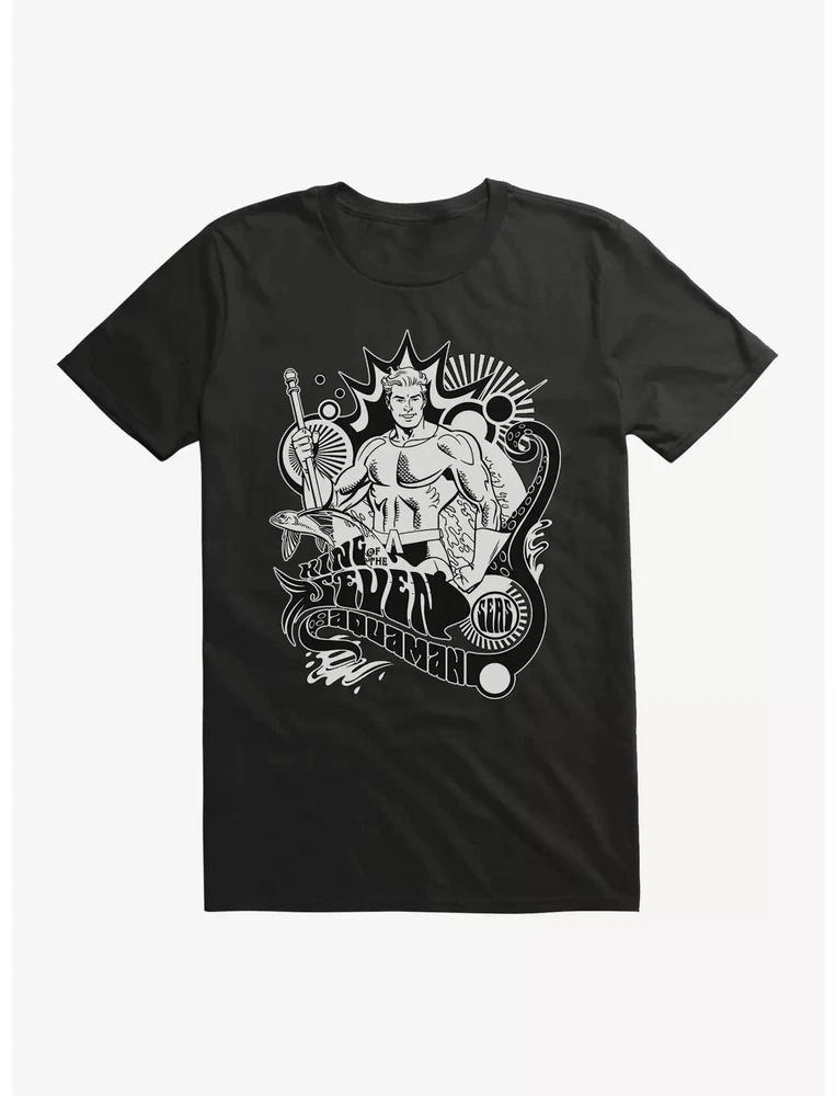 Comics AquaUnisex King Of The Seven Seas Black TShirt S