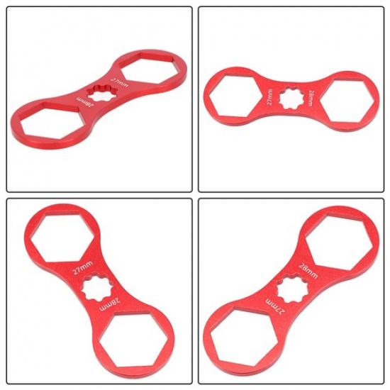 MTB Bicycle Wrench Red Spanner Wrench About 12g Aluminum Alloy Hot Sale