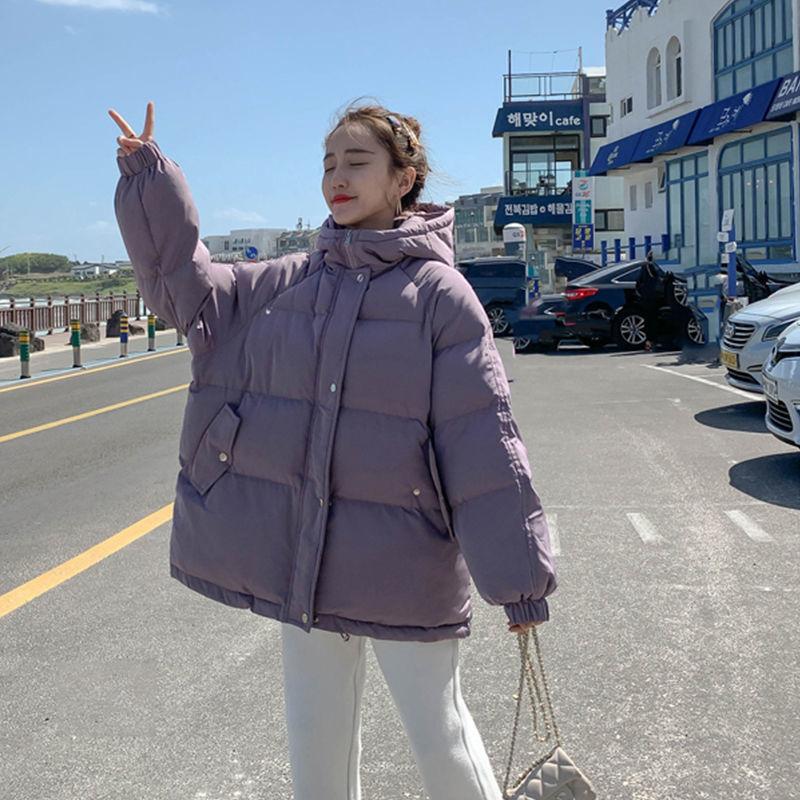 Cotton Clothes Women's New Bread Clothes Thickened Winter Cotton-padded Clothes Loose Warm Hooded Jacket
