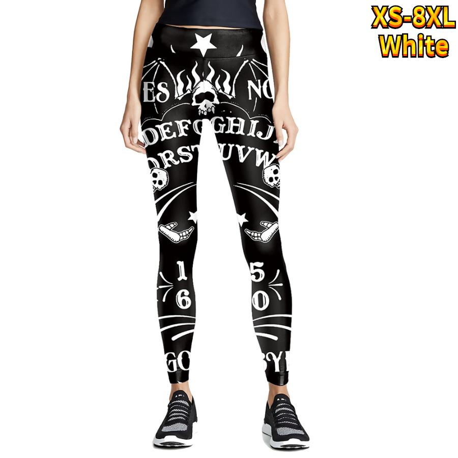 

Жіночі безладні гілки дерев, принти, еластичні легінси для йоги, фітнес, біг, тренажерний зал, спортивні активні штани 8XL білий