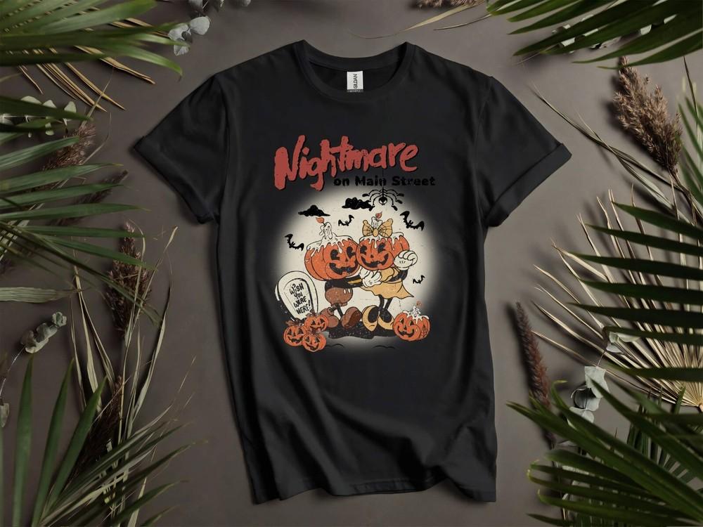 Nightmare On Main Street Halloween T-shirt T Shirt Men Women Unisex Tshirt K973