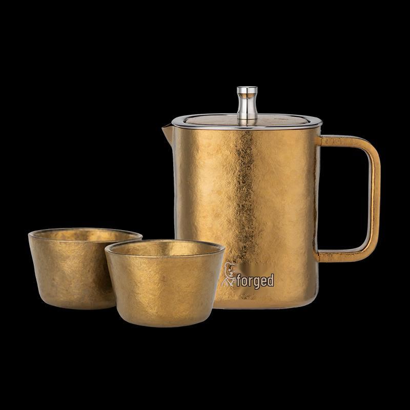 Heenoor Pure Titanium Tea Set (1 Pot, 2 Cups)