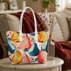 Stylish Fruit Pattern Tote Bag Casual Daily Shoulder Bag for Shopping Travel Commute