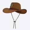 Westlicher Stil Cowboyhut Unisex Outdoor UV-Sonnenschutzhut mit winddichtem Seil Gentleman Cowgirl Jazzhüte Sombrero Hombre