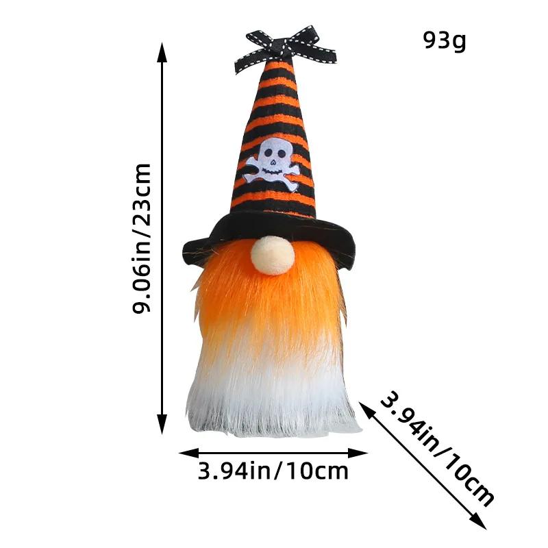 New Halloween Mini Three Color Doll Wizard Hat Ghost Festival Doll Ornament Bar Decoration Prop