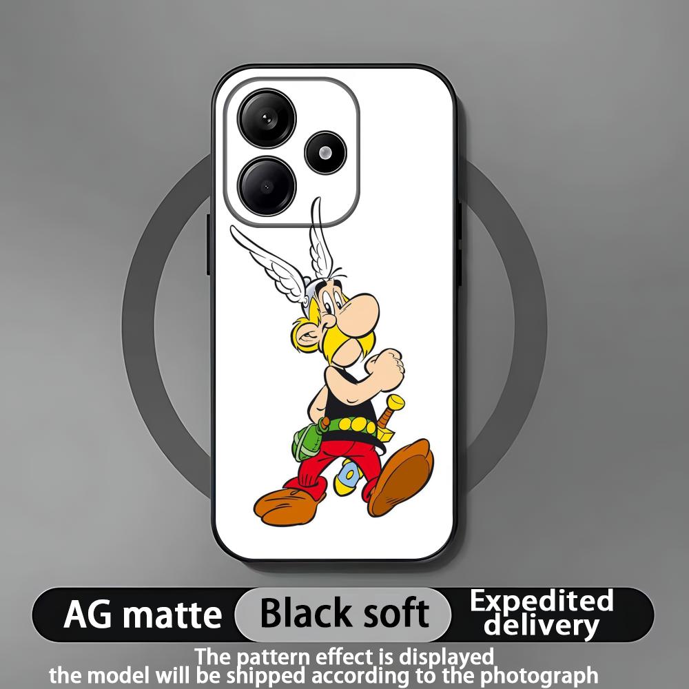 A-Asterix Phone Case For Xiaomi Redmi Note 14 13 12 11 Pro Plus S 5G 4G Soft Black Phone Cover