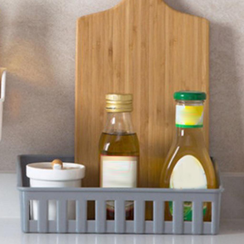 Bathroom Shelf Wall Mounted Multifunctional Wall Hanging Toiletry Storage Basket Rack with Hollow