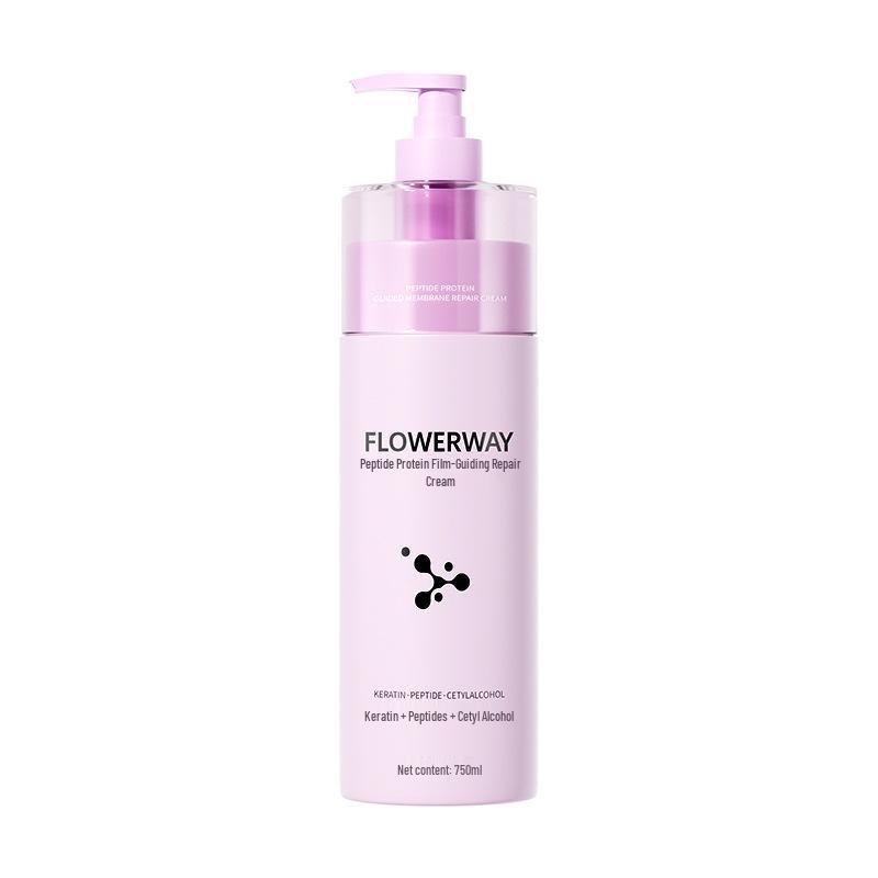 FLOWERWAY Peptide Protein Repair Cream for Fluffy, Frizz-Free Hair - Nourishing Hair Mask for Smoothness & Care