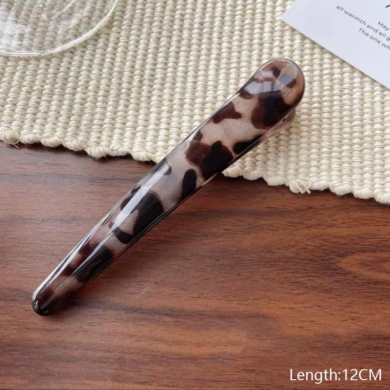 12CM Large Leopard Long Acrylic Hair Clips for Women Duckbill Clip Bangs Hairclips Hair Pins for Girls Sexy Hair Accessories