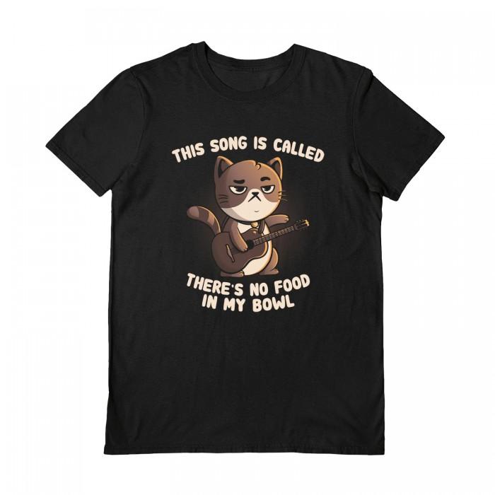 EduEly Camiseta unisex para adultos con canción de gato L negro