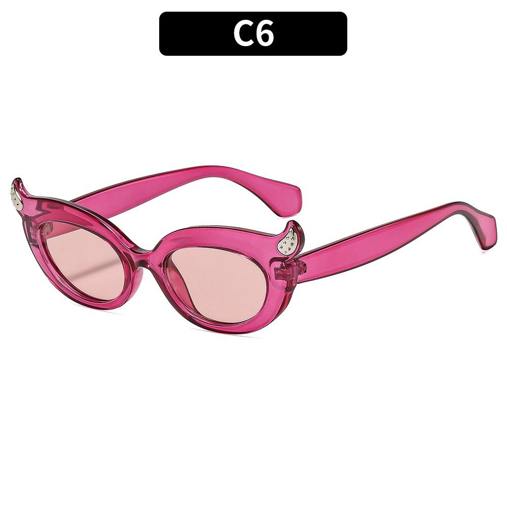 

Women s sunglasses, fashionable narrow-frame cat eye sunglasses