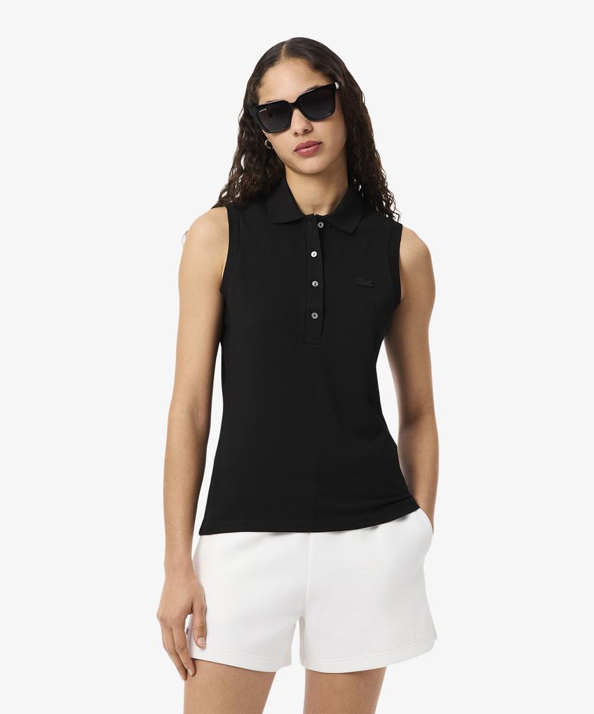 LACOSTE Women'S Slim Fit Sleeveless Polo Shirt Pf5445-56G 031