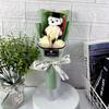 Rose Sunflower Soap Flower Sunflower Cartoon Lovely Bear Chic Animal Bouquet  Graduation Ceremony