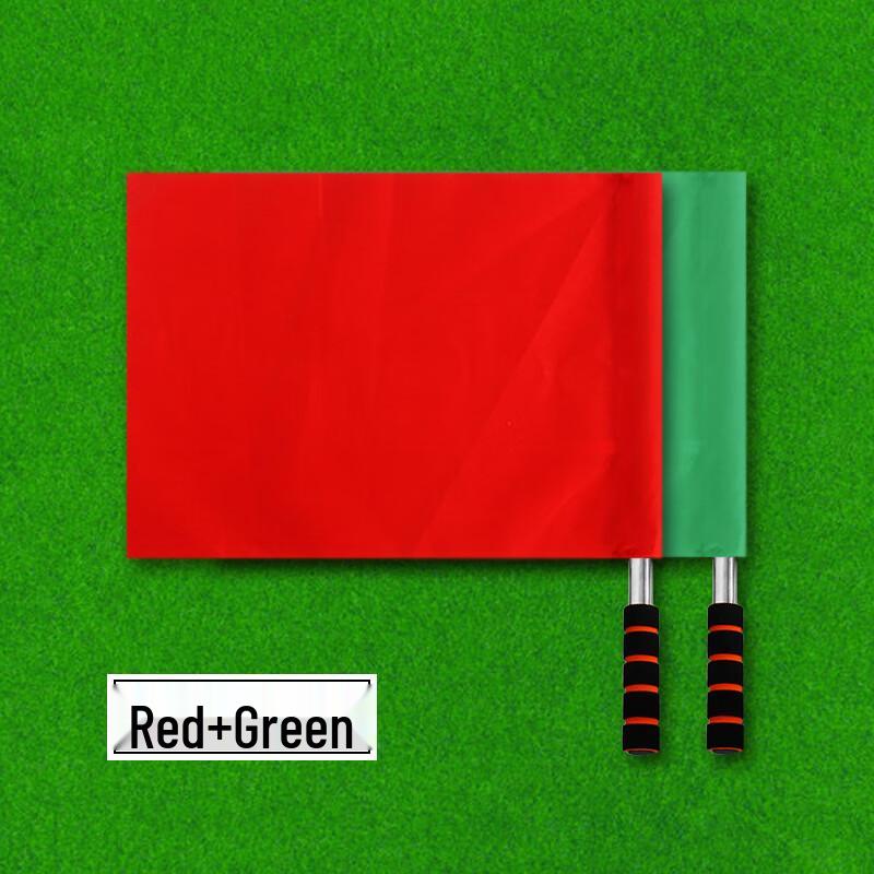 MiLing Red & Green Referee Signal Flags Set