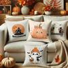 Halloween-themed Cute Pillow CoversSuitable for Sofa Car Bedroom Decorative Cushion Cover Pillow Cover
