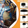 Custom Name Personalized Lionel Messi Print Umbrella, Auto Open Close, 8‑Rib Sturdy Frame, Commute Camping Hiking Use, Birthday Gift