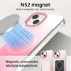 For iPhone 14/13 Magnetic Case Gradient Design Borderless IMD TPU+PC+PET Phone Cover