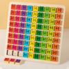 Wood Multiplication Table Board Game, Numerical Addition Game, With Colorful Numbered Cubes, Gift For Kids, Party Activity