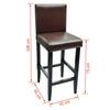 Lot de 4 tabourets de bar Chicago 160717