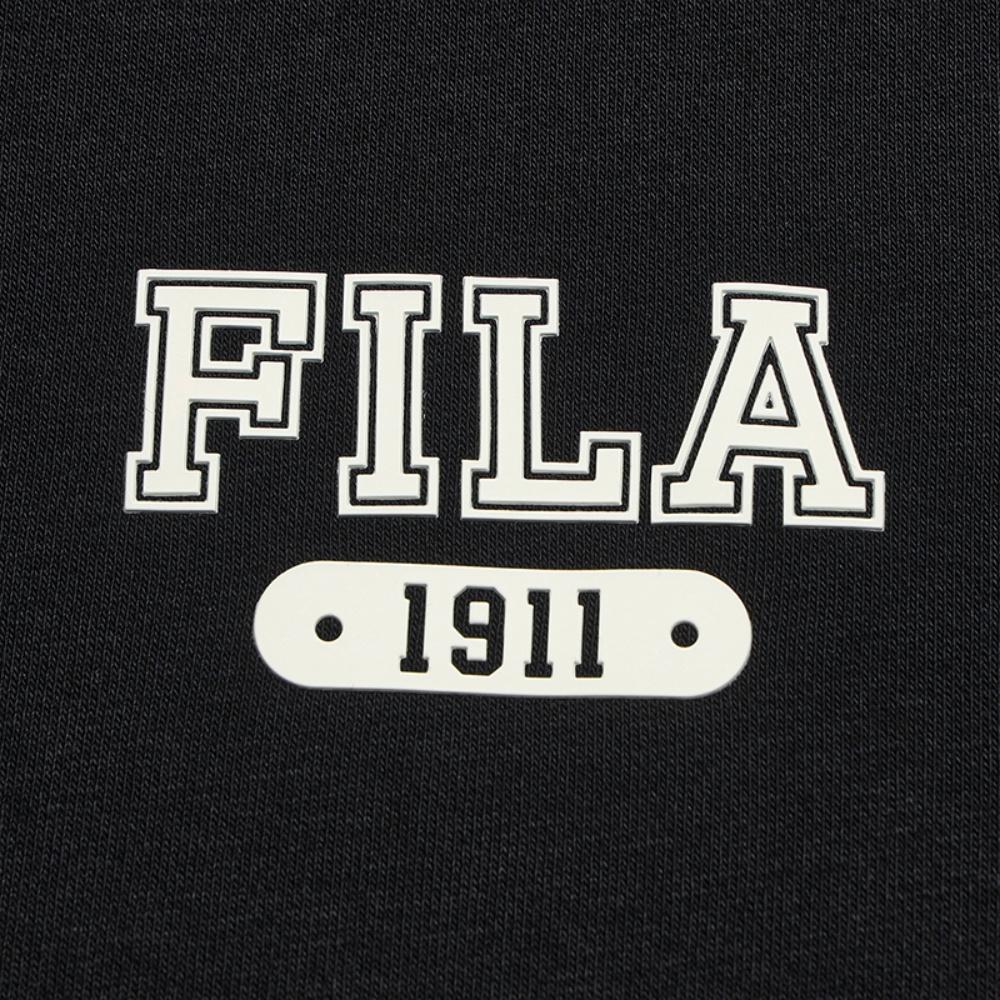 Fila Original Retro American Sports Casual Comfortable Letter Loose Pullover Round Neck Sweatshirt Men Sweatshirt Black F61M619201FBK
