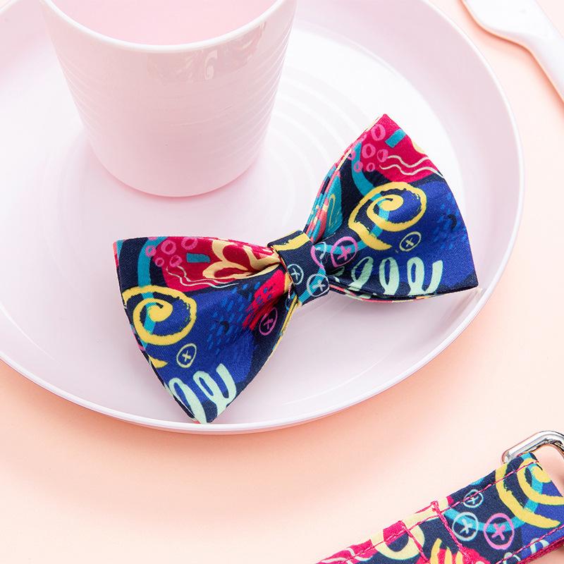 Golden Retriever Bow Tie Pet Collar Accessory - Decorative Dog Bow Tie Supplies XL