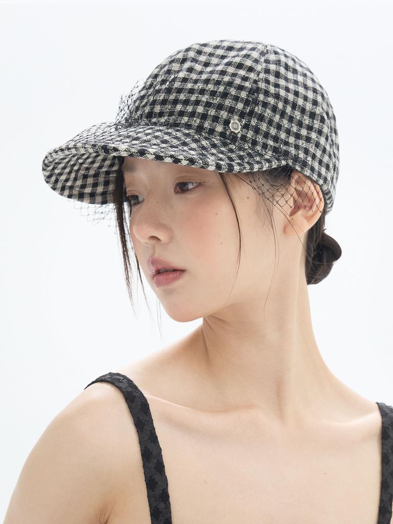 Beulaunhaes Lace Wire Cap - Check