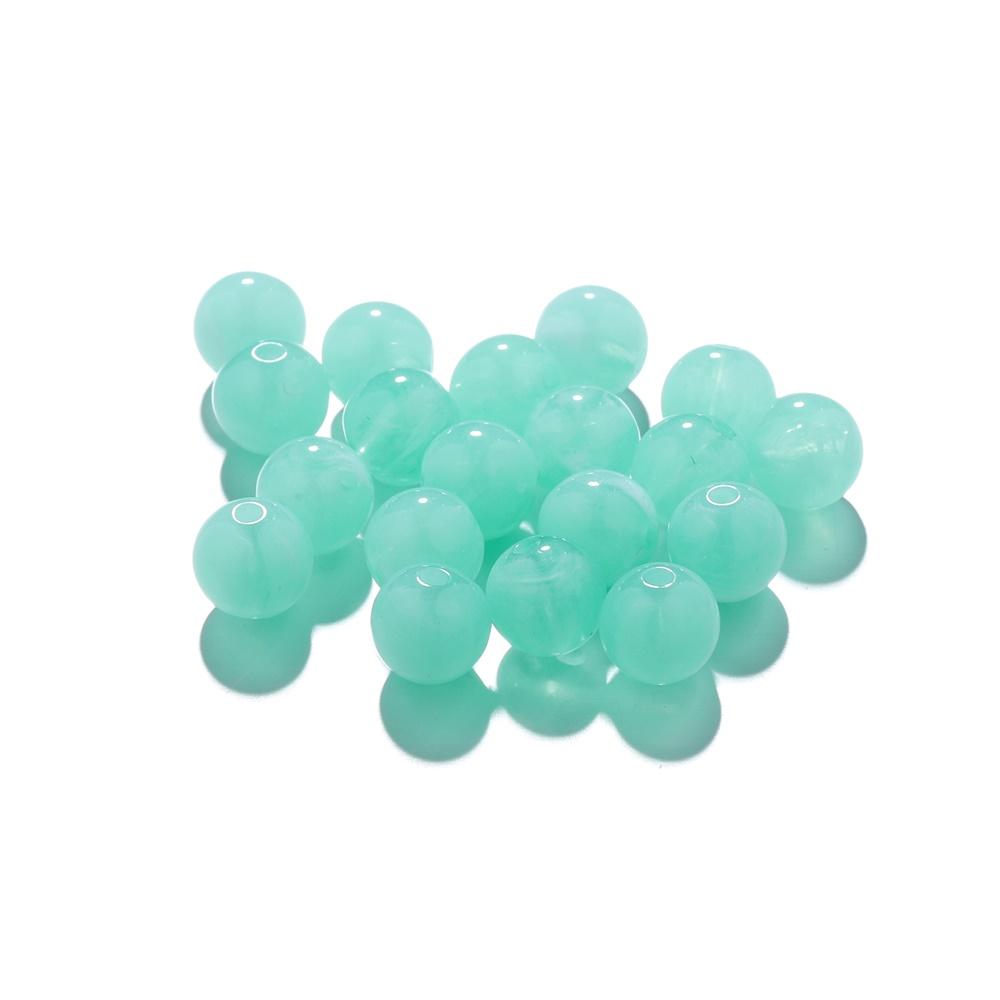 100-200Pcs Colorful Round Imitation Natural Stone Bead Loose Spacer Bead For DIY Necklace Bracelet Jewelry Making Supplies