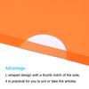 12/24Pcs A5 Size L Type Folder Plastic File Project Pockets File Folder Clear Paper Document Jacket Sleeve for Office Multicolor