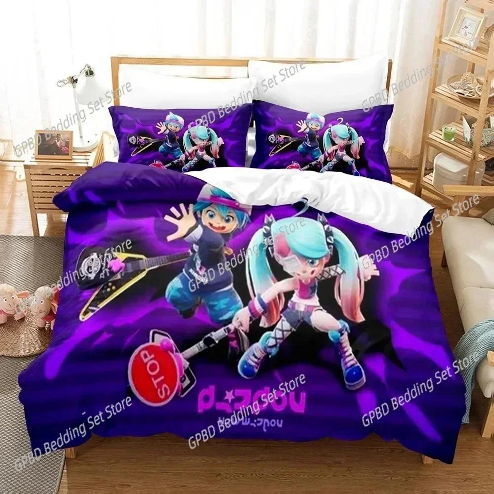 Print Game Ninjala Cartoon Bedding Set 3D Printed Suitable for Bedroom Duvet Cover Set With Pillowcases Kids Home Textile