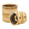 3/4inch Solid Brass Garden Hose Nozzle Connectors Two-way Female Female Connectors Solid Brass Garden Hose